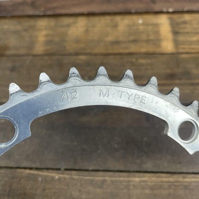 Vintage Sugino Chainring 42T 144 BCD Track Bike Japan M Type Alloy
