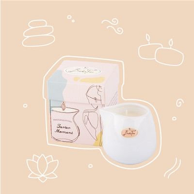 BadeFee Massagekerze Wellness Zarter Moment Aroma Massage Vegan Shea Butter