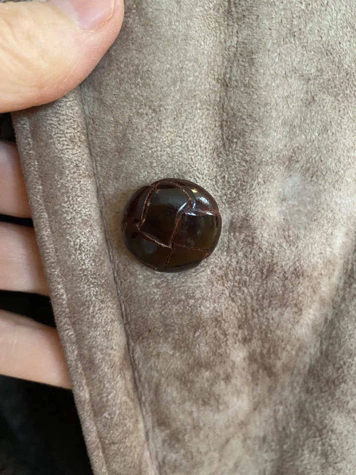 Abrigo de lana de cordero de cuero de gamuza de oveja genuino Ardney de colección pequeño para mujer Foto 4 de 4