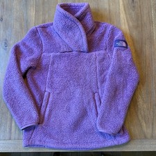The North Face Girls Purple 10/12 Plush Fleece Pullover W/pockets