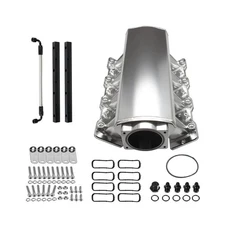 Intake Manifold For LS Cathedral Port Heads, LS1 LS2 LS6, 92MM, Silver