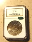 1887 NGC MS-64☆  CAC CERTIFIED MORGAN DOLLAR BEAUTIFUL TONING ON OBVERSE