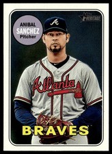 2018 Topps Heritage Anibal Sanchez Atlanta Braves #639