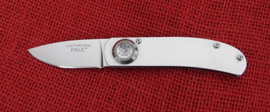 Lone Wolf Paul Knife LM12300 Paul Pocket Folder All Stainless
