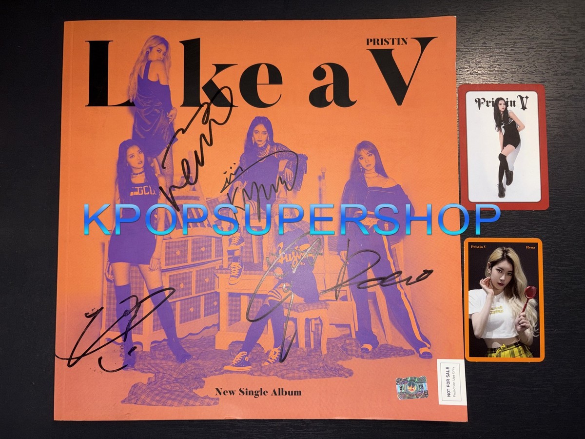 Pristin V 1st Single Album Like a V Autographed Signed CD