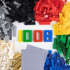 1008 Pieces Classic Building Blocks Bulk with 2 Baseplates, Building Bricks i...