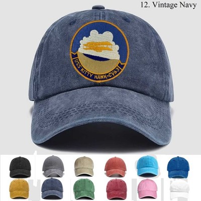 Customized Embroidered Hat Us Naval Uss Kitty Hawk-cv63 Ships, Trucker Hat, Gift