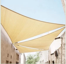 ColourTree Triangle Sun Shade Sail Canopy Fabric Outdoor Patio, 32x32x32, 1 Pack