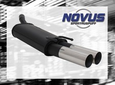 NOVUS Sportauspuff Gruppe N ESD 2x 76 mm RL-Design für Opel Tigra A