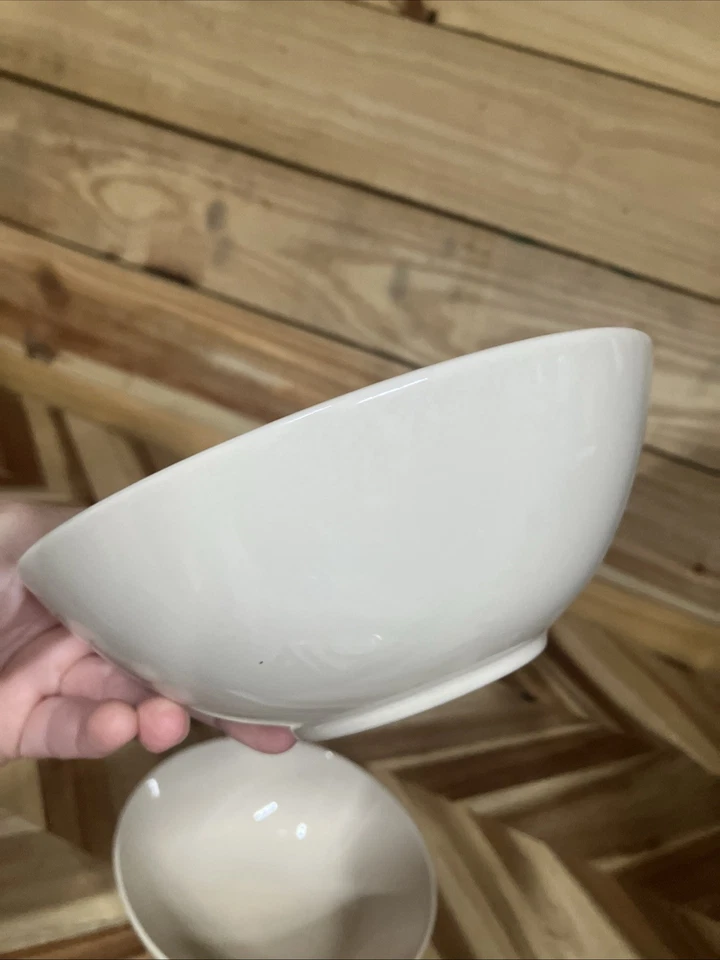 Juego de 2 cuencos de cereal sopa blanca IKEA de Suecia 21986 6 1/4 Foto 4 de 4