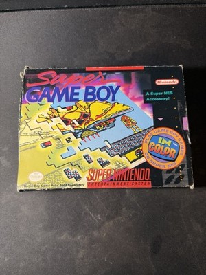 Vtg Authentic Super Nintendo SNES GameBoy Complete CIB Box Manual WORKS