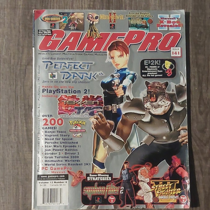 GamePro June 2000 Volume 12 No. 6 Perfect Dark Tekken Tag Street Fighter II