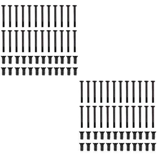 60Pcs Flat Head Screws for Computer Cooling Fan Long Short Set - 第 5/10 張圖片