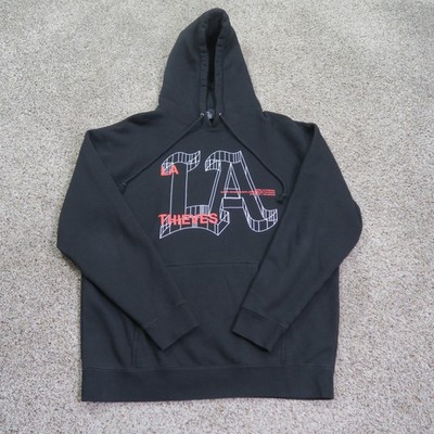 100 Thieves Hoodie Mens Large Black Core City LA Wire Frame Pullover Sweatshirt
