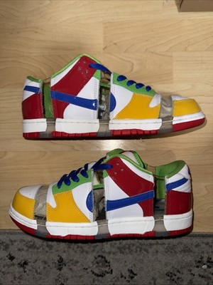 Nike Dunk Low SB eBay Sandy Bodecker Size 11 White Red Yellow FD8777-100 ~CCF2#1