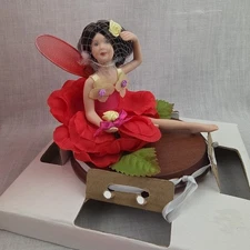 Paradise Galleries Little Flower Fairies Collection ROSE in Box COA