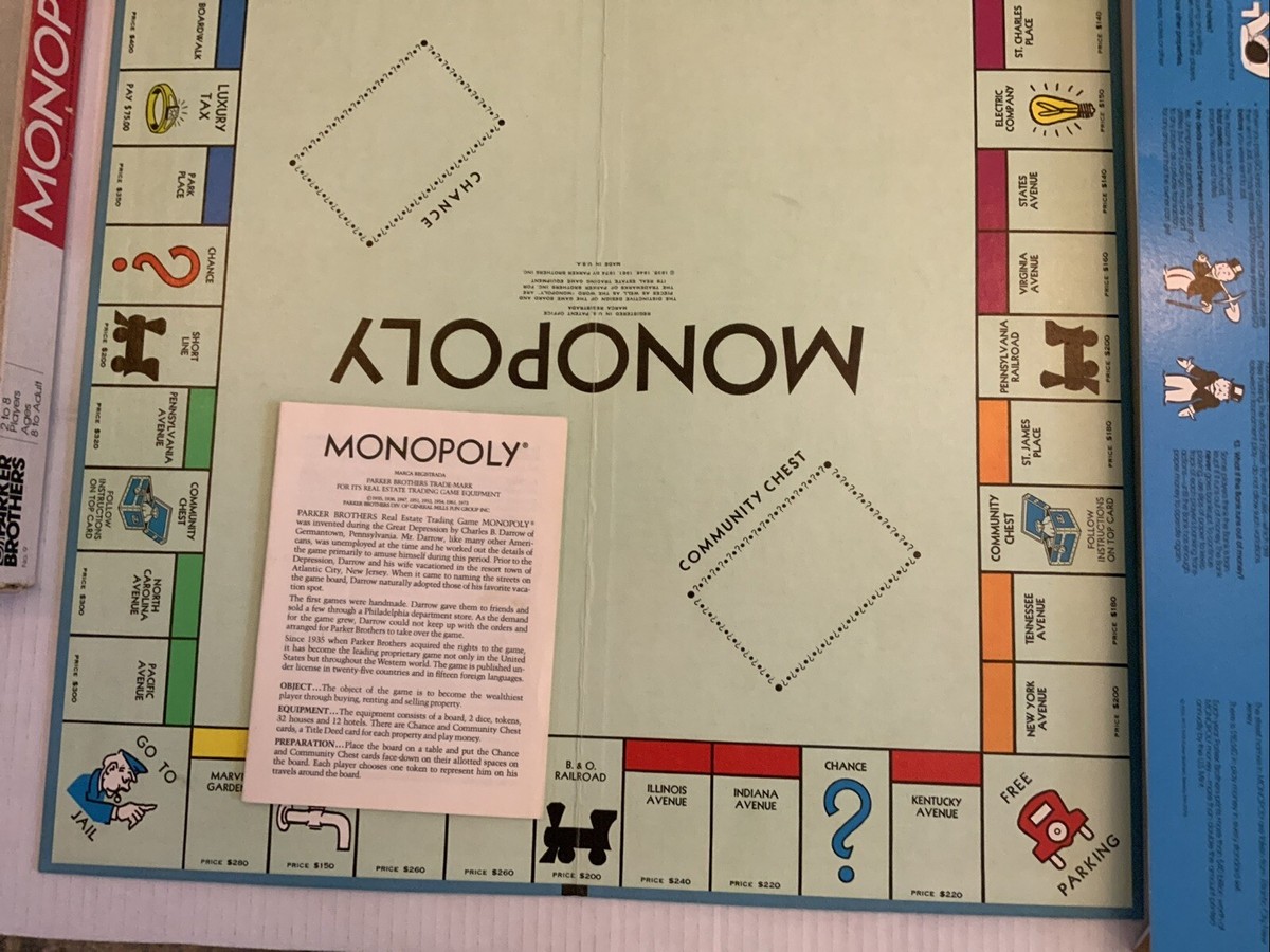 Monopoly No. 9 Vintage Parker Brothers Board Game | eBay