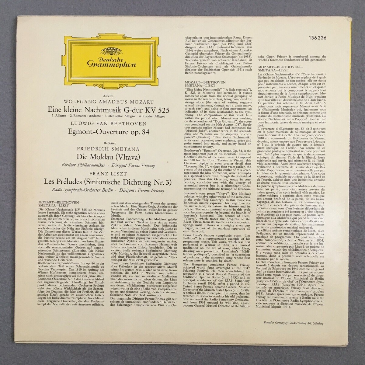 ❤ MOZART SELECTIONS by Accuphase Box Set Of 8 Vinyls 33 RPM Mozart | eBay