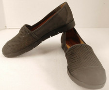 Naturalizer N5 Comfort Slip on Flats Women's size 7.5M Black Leather upper lace