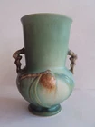 Vintage Original Roseville Green Pinecone 1930's Vase.