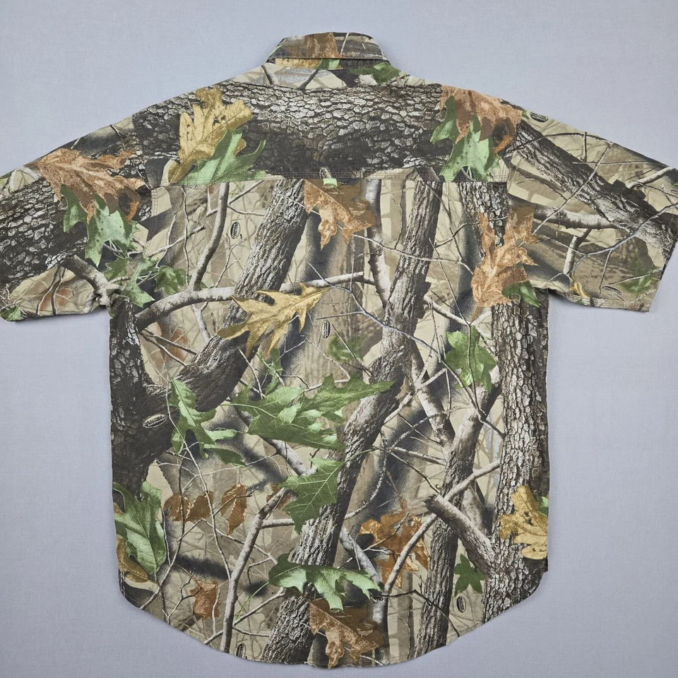 Vintage Walls Shirt Realtree Hardwoods Large Short Sleeve Button Up - Image 3 of 4