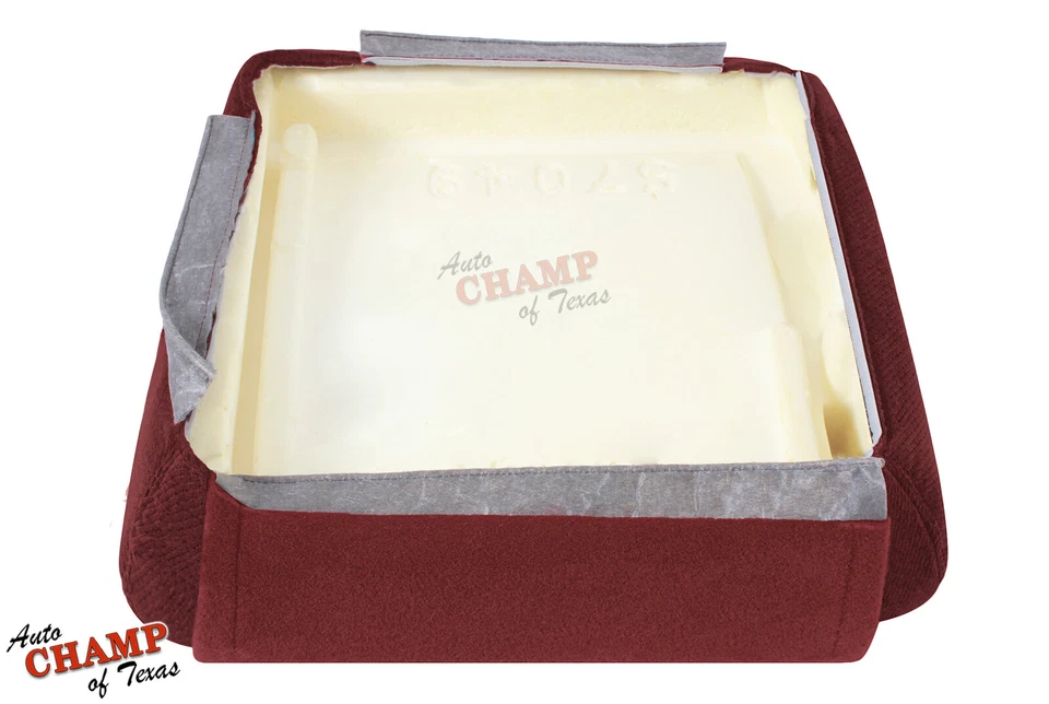 Chevy Silverado 1996 1997 1998 cubierta de asiento inferior de tela y cojín rojo Foto 4 de 4