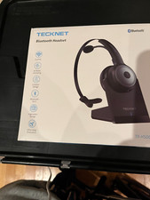 TECKNET Bluetooth Noise Canceling Trucker's 5.0 Headset TK-HS003 New