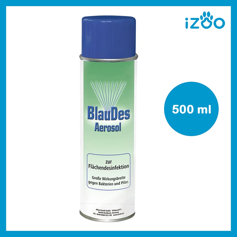 KERBL SPRAY BLU DISINFETTANTE PER SUPERFICI BLAUDES AEROSOL 500 ML CONTRO BATTERI
