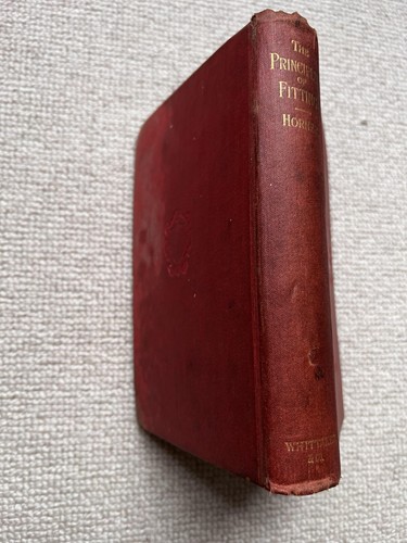 The Principles of Fitting (4th Ed., 1912) by J. G. Horner, Hardback Book - Picture 3 of 3
