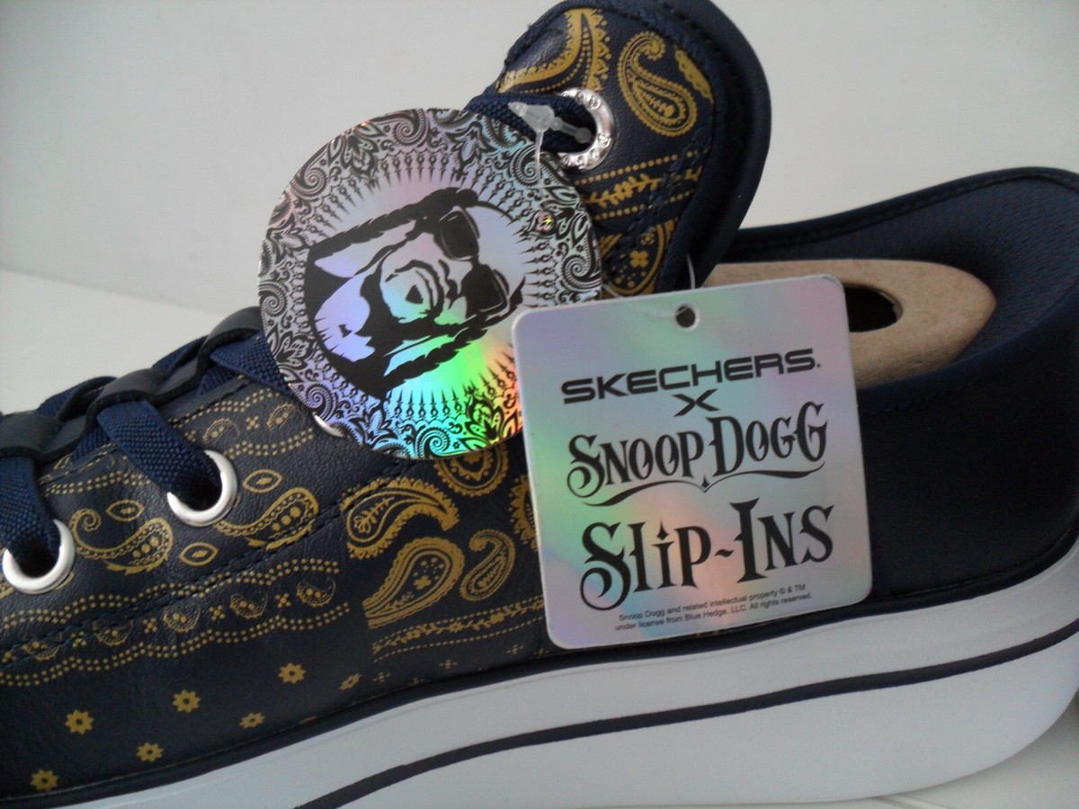 SKECHERS Snoop Dogg PREMIUM SLIP-INS SNOOP ONE-DOUBLE G Shoes Navy