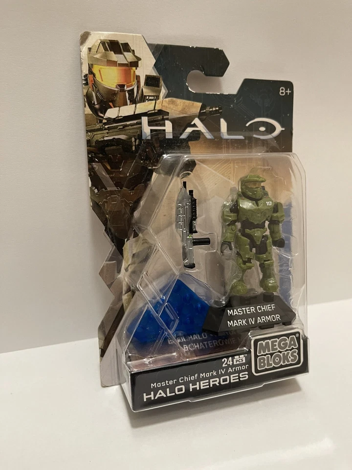 Rare Mega Bloks Halo Heroes Master Chief Mark IV Armor Series 1 ~Sweet Figure~ - Image 2 of 4