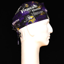 NFL Vintage Minnesota Vikings Distressed Theme Scrub Hat