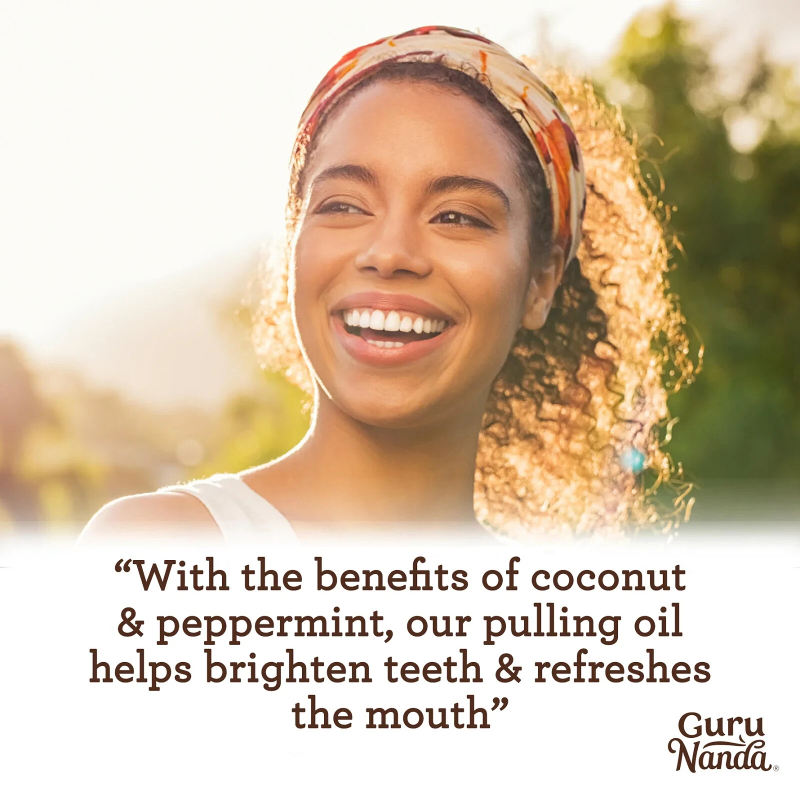GuruNanda Oil Pulling with Coconut Oil, Mint, Essential Oils & Vitamins