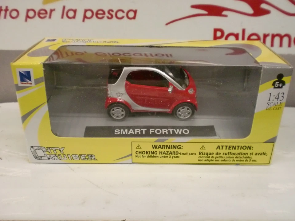 NEWRAY 1/43 - SMART FORTWO  rossa - Immagine 2 di 2