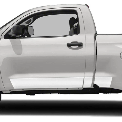 ROCKER PANEL 6-PC 8" WIDE Mirror Stainless For TOYOTA TUNDRA 2DR 5.8" BED 07-17