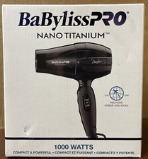 BaBylissPRO Nano Titanium Bambino Compact Dryer. New. Opened To Show Contents.