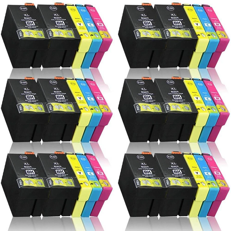 MARKENLOS 30x cartuchos de impresora de tinta para EPSON WF7700 WF7710DWF WF7715DWF WF7720DTWF XL