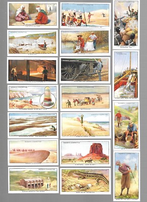 ogdens cigarette cards value CIGARETTE CARDS. Ogdens Tobacco.THE STORY OF SAND. (1935). (Complete Set of  50)