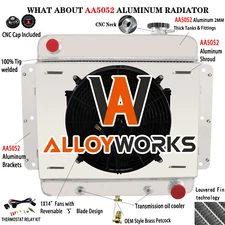 3 Row Radiator Shroud Fan Relay Kits For 1962-1967 Chevrolet Chevy II Nova V8 L6