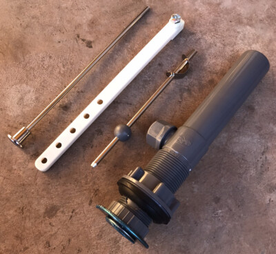 Bathroom Sink Drain Assembly Kit - Pop-Up Chrome Sliver - Plastic, 1-1/4''