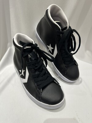 Converse Sneaker Schwarz Pro Leather 76 Mid Top Zustand UK 4
