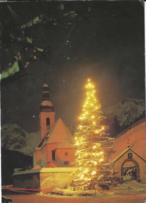 19098 - Ak beleuchteter Weihnachtsbaum, weiß nicht wo aber ich glaube es ist deutsch