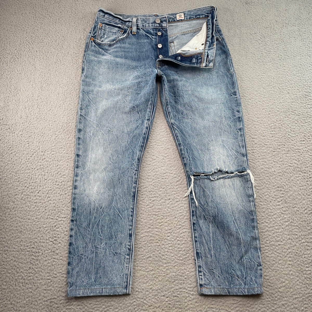 Levis 501 White Oak Cone Denim Selvedge Jeans Men ACTUAL Levis 501 White Oak Cone Denim Selvedge Jeans Men ACTUAL
