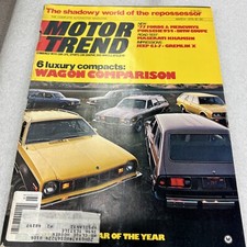 Motor Trend 1976 March Ford Mercury porsche 924 Masserati Jeep CJ-7 Gremlin X T8