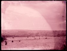 ONE (1) LATE 1800s or EARLY 1900s GLASS NEGATIV:  PANORAMIC VIEW UNKNOWN LOCAL-2