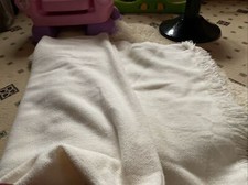 Shawl or blanket in cream