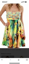 BNWOT SHERRI HILL MULTI COLOUR DRESS SIZE 8!! FABULOUS PARTY DESIGNER DRESS!!
