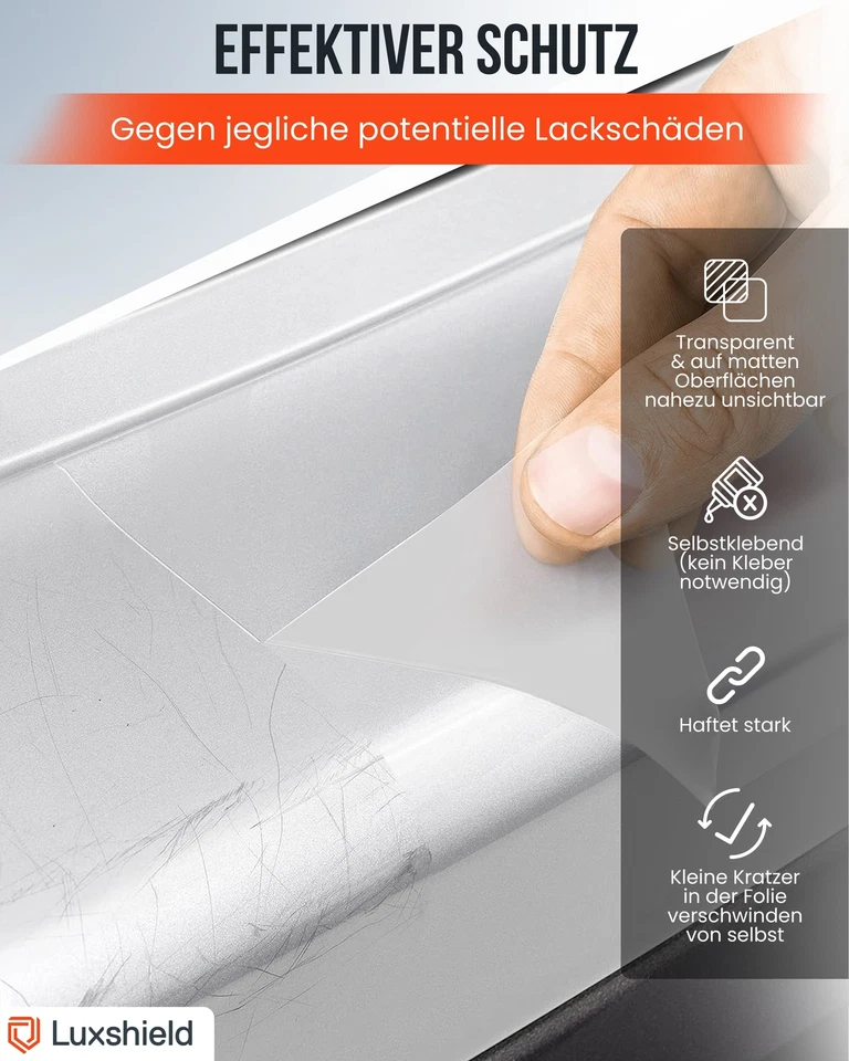 Universal Lackschutzfolie 12x100cm - Transparent Matt - Auto, Fahrrad, Motorrad - Bild 3 von 4