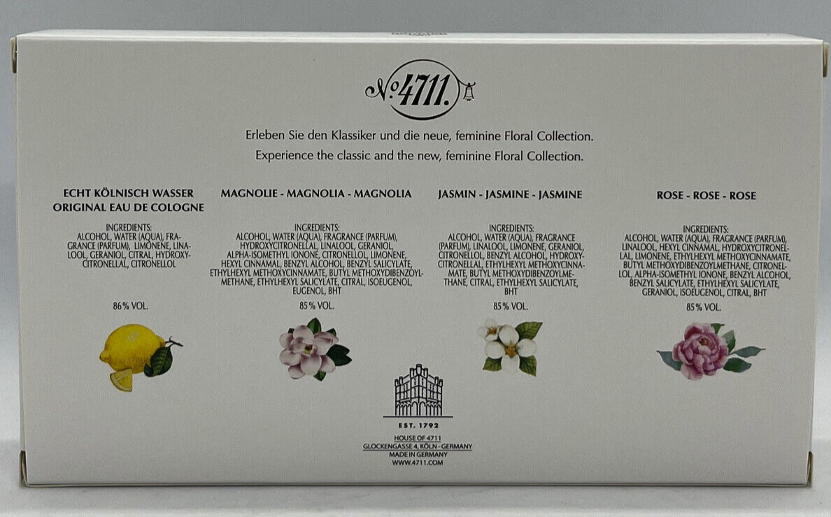 4711 Floral Collection tlg Mini Set 32 ml Magnolia Jasmin Rose