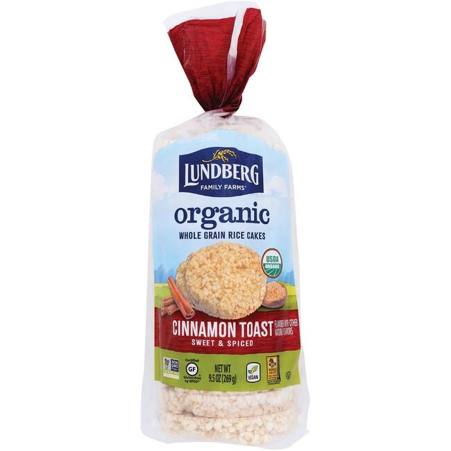 Lundberg Family Farms Органические цельнозерновые рисовые лепешки - тосты с корицей 1990₽